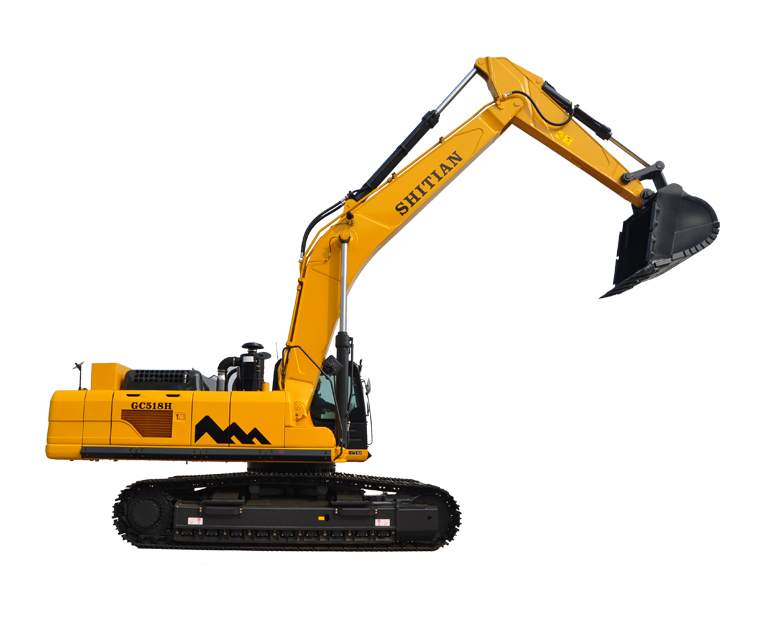 Большой гусеничный гидравлический экскаватор