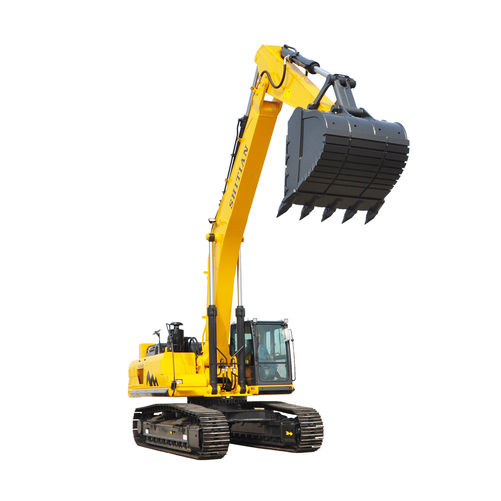 Большой гусеничный гидравлический экскаватор