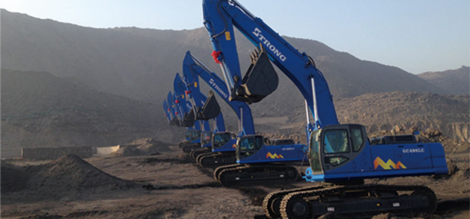 The construction site in Hebei