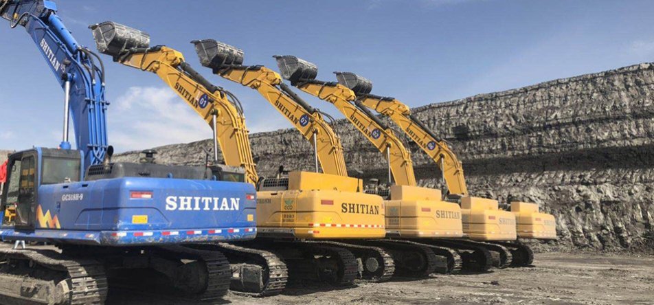 موقع بناء الحفارة الكبيرة Shitian Fulong Mining Industry
